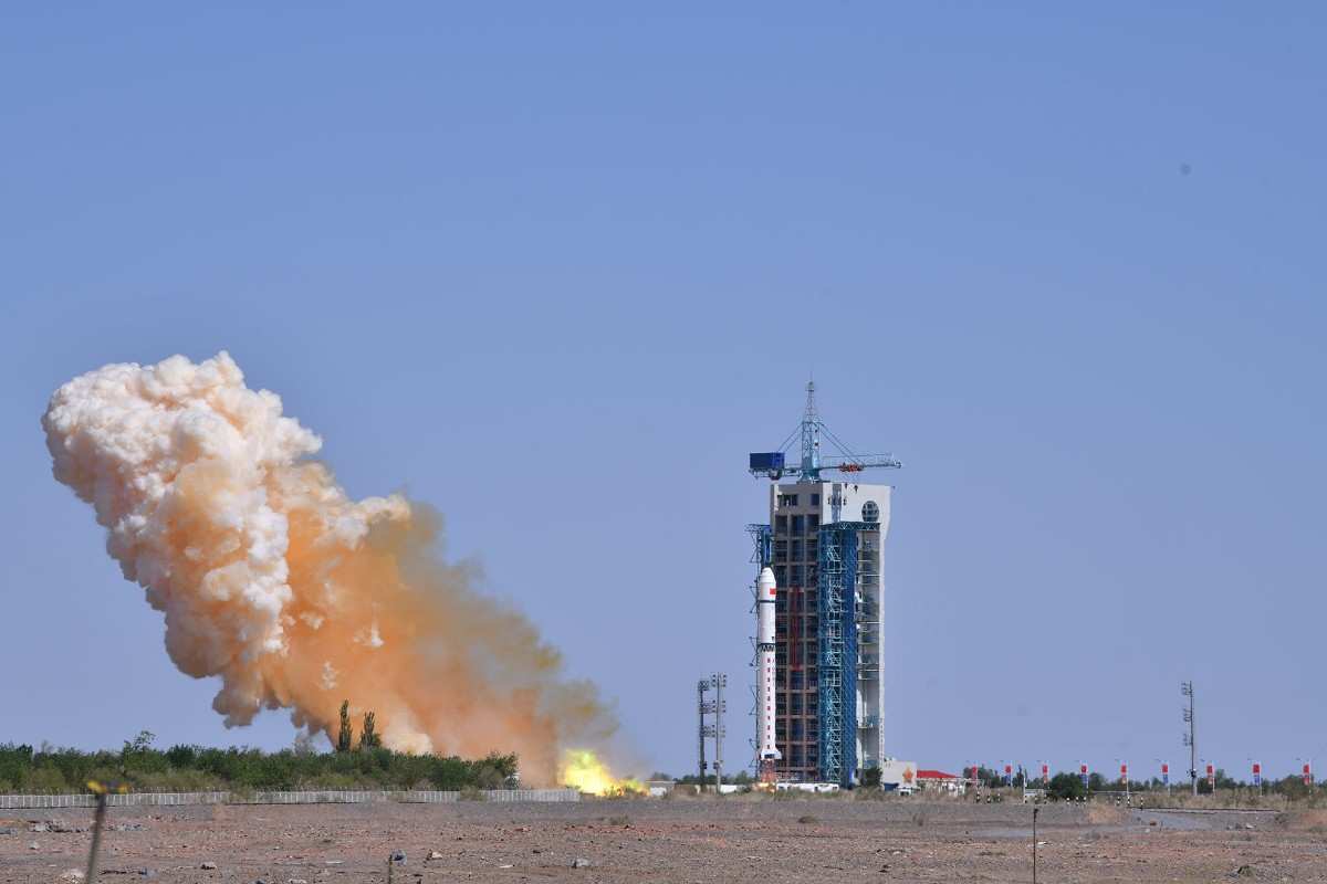 Today 14 June, 2025 on Saturday china aerospace science and technology launched Zhangheng-1 02 satellite for natural disaster forecasting.