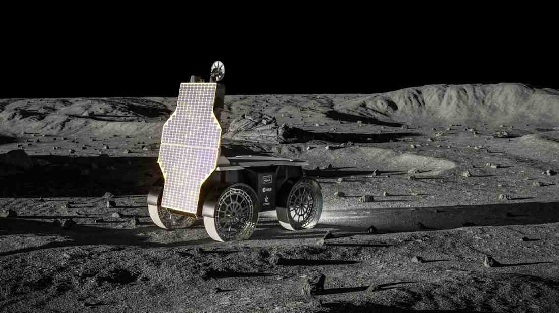 Mona Lena lunar rover prototype developed by Venturi Space for European Moon missions